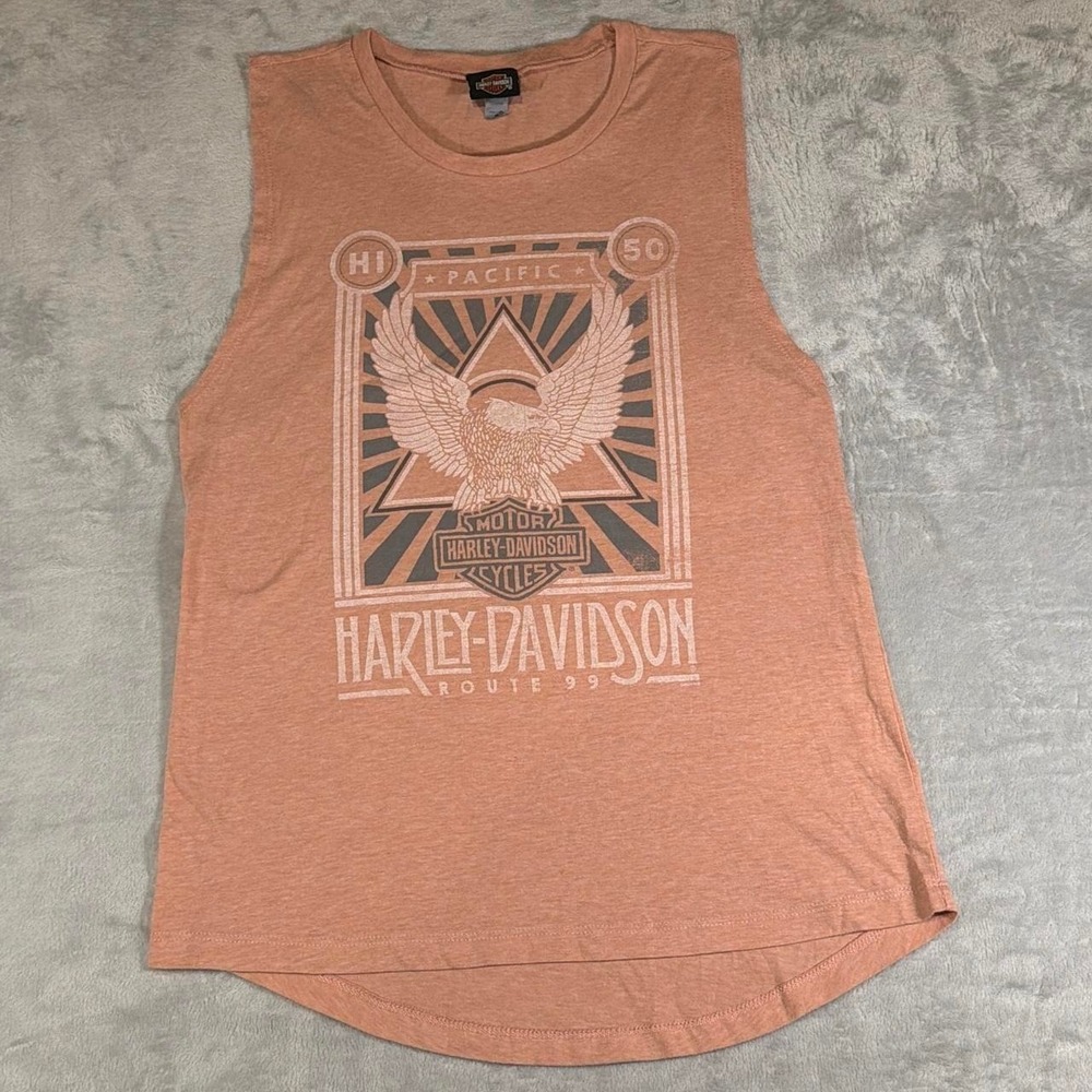 Harley-Davidson Graphic Tank Top | Peach Heather | Medium